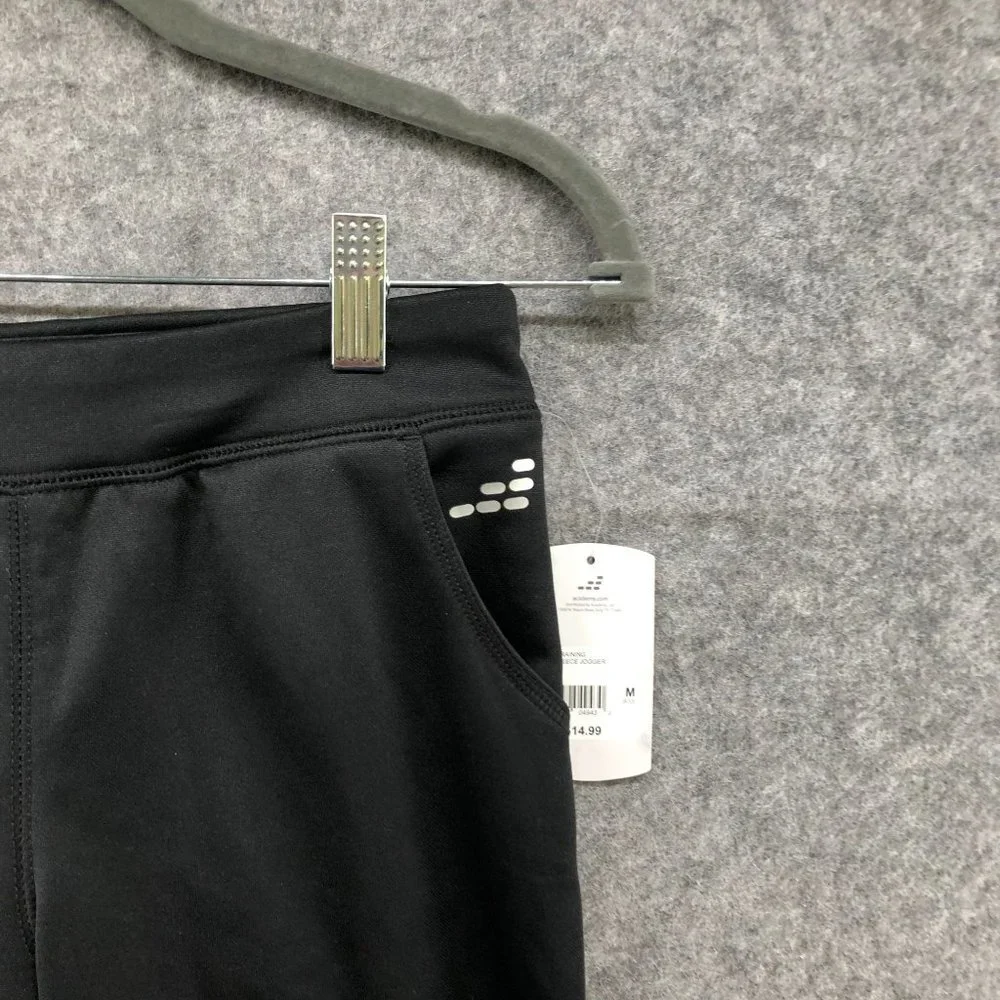 NWT BCG Girls Size M (8-10) Black Training Fleece Jogger Pants Active Athleisure